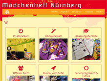 Tablet Screenshot of maedchentreff.de